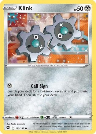 Klink 123/195 - Reverse Holofoil Silver Tempest