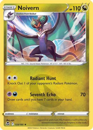 Noivern 133/195 - Reverse Holofoil Silver Tempest