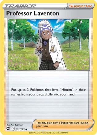 Professor Laventon 162/195 - Reverse Holofoil Silver Tempest