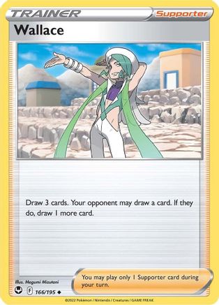 Wallace 166/195 - Reverse Holofoil Silver Tempest