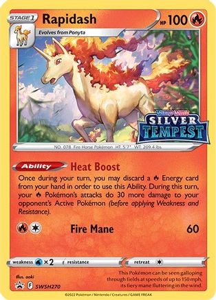 Rapidash (Prerelease) SWSH270 - Holofoil SWSH Sword & Shield Promo Cards