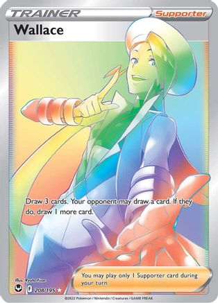 Wallace (Secret) 208/195 - Holofoil Silver Tempest