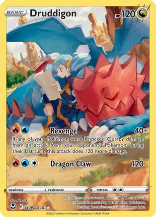 Druddigon TG09/TG30 - Holofoil Silver Tempest
