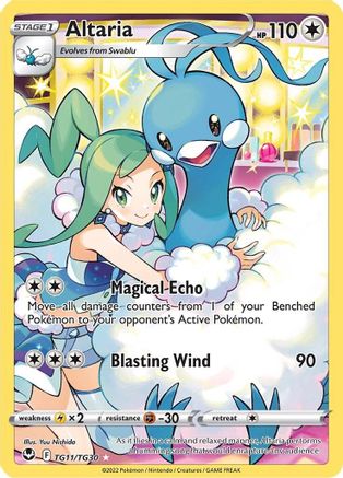 Altaria TG11/TG30 - Holofoil Silver Tempest