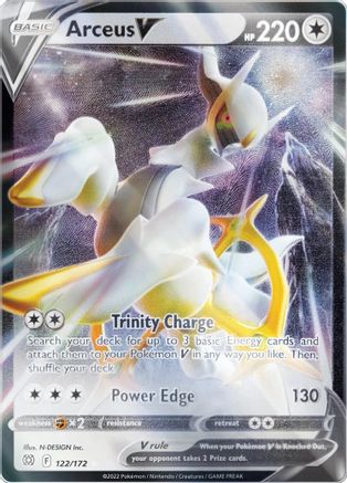 Arceus V (Metal Card) 122/172 - Holofoil Miscellaneous Cards & Products