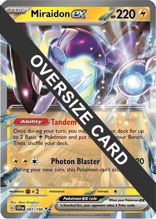 Miraidon ex 081 - Holofoil Jumbo Cards