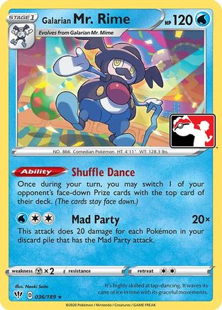 Galarian Mr. Rime 036 Prize Pack Series Cards