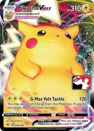 Pikachu VMAX 044 - Holofoil Prize Pack Series Cards