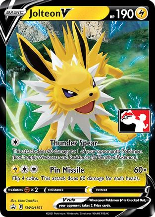 Jolteon V SWSH151 - Holofoil Prize Pack Series Cards
