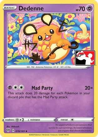 Dedenne 078 - Holofoil Prize Pack Series Cards