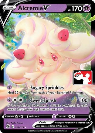 Alcremie V 022 - Holofoil Prize Pack Series Cards