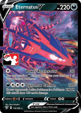 Eternatus V 116 - Holofoil Prize Pack Series Cards