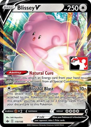 Blissey V 119 - Holofoil Prize Pack Series Cards