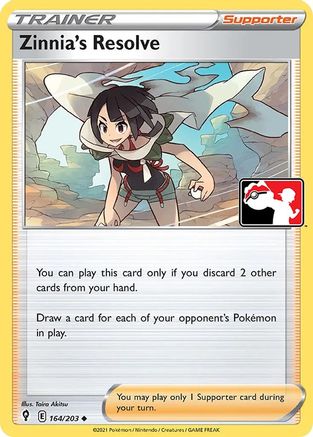Zinnia's Resolve 164 Prize Pack Series Cards