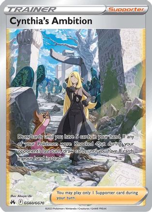 Cynthia's Ambition GG60/GG70 - Holofoil Crown Zenith Galarian Gallery