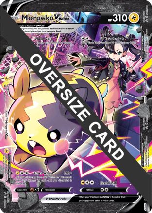 Morpeko V-Union (SWSH287-290) SWSH290 - Holofoil Jumbo Cards