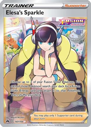 Elesa's Sparkle (Full Art) 147/159 - Holofoil Crown Zenith