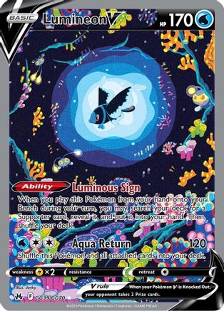 Lumineon V GG39/GG70 - Holofoil Crown Zenith Galarian Gallery