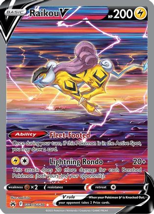 Raikou V GG41/GG70 - Holofoil Crown Zenith Galarian Gallery