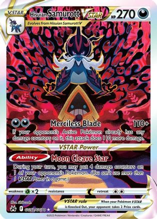Hisuian Samurott VSTAR GG52/GG70 - Holofoil Crown Zenith Galarian Gallery