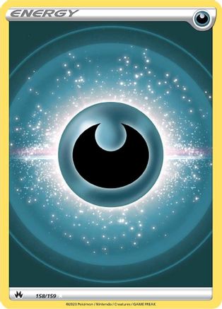 Darkness Energy (Texture Full Art) 158/159 - Holofoil Crown Zenith