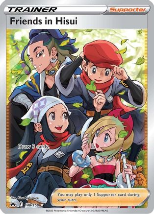 Friends in Hisui (Full Art) 148/159 - Holofoil Crown Zenith
