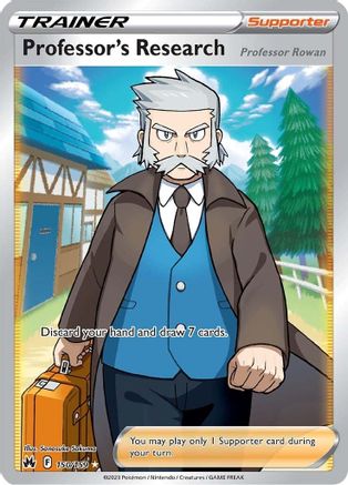 Professor's Research (Full Art) 150/159 - Holofoil Crown Zenith