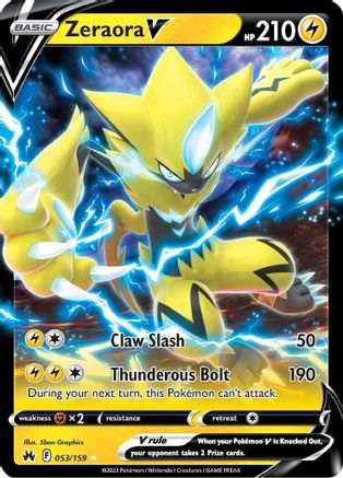 Zeraora V 053/159 - Holofoil Crown Zenith