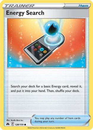 Energy Search 128/159 - Reverse Holofoil Crown Zenith