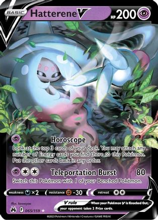 Hatterene V 065/159 - Holofoil Crown Zenith