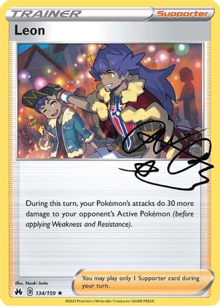 Leon 134/159 - Holofoil Crown Zenith