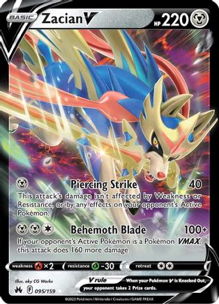 Zacian V 095/159 - Holofoil Crown Zenith
