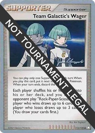 Team Galactic's Wager - 2008 (Jason Klaczynski) 115 World Championship Decks