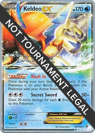 Keldeo EX - 2013 (Clement Lamberton) 049 World Championship Decks