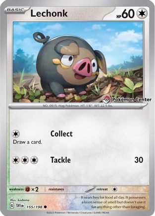 Lechonk (Pokemon Center Exclusive) 155/198 - Holofoil Miscellaneous Cards & Products