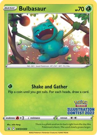 Bulbasaur (Illustration Contest 2022) SWSH303 SWSH Sword & Shield Promo Cards