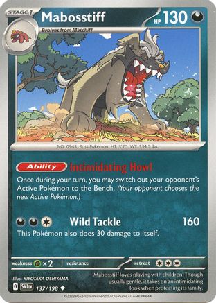Mabosstiff 137/198 Scarlet & Violet Base Set