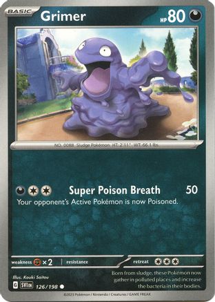 Grimer 126/198 Scarlet & Violet Base Set