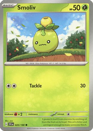 Smoliv 020/198 Scarlet & Violet Base Set