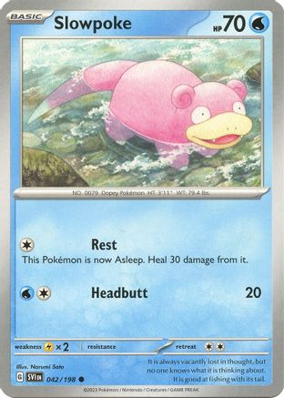 Slowpoke 042/198 Scarlet & Violet Base Set