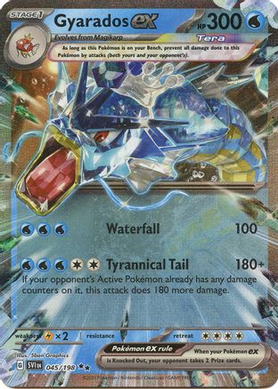 Gyarados ex 045/198 - Holofoil Scarlet & Violet Base Set