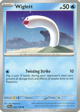 Wiglett 055/198 - Reverse Holofoil Scarlet & Violet Base Set