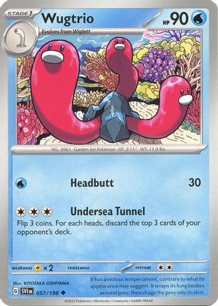 Wugtrio 057/198 Scarlet & Violet Base Set