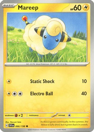 Mareep 066/198 Scarlet & Violet Base Set