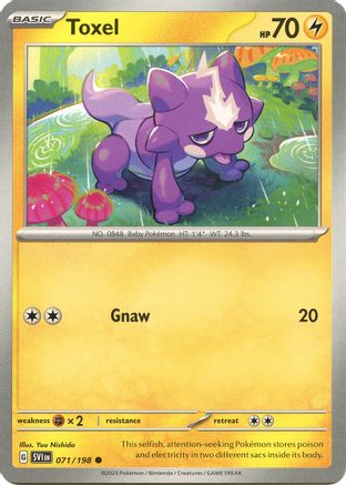 Toxel 071/198 - Reverse Holofoil Scarlet & Violet Base Set