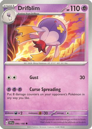 Drifblim 090/198 - Reverse Holofoil Scarlet & Violet Base Set