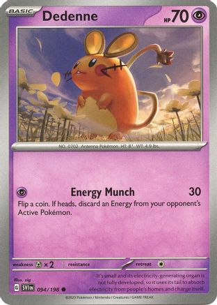 Dedenne 094/198 - Reverse Holofoil Scarlet & Violet Base Set