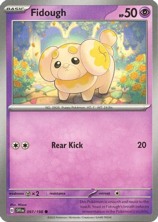 Fidough 097/198 - Reverse Holofoil Scarlet & Violet Base Set