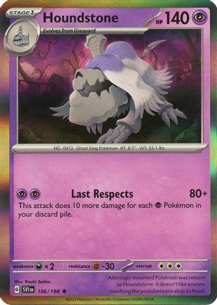 Houndstone 106/198 - Holofoil Scarlet & Violet Base Set