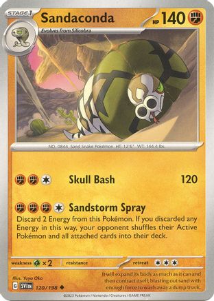 Sandaconda 120/198 Scarlet & Violet Base Set